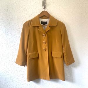 Goldie Yellow Pea Coat - Banana Republic